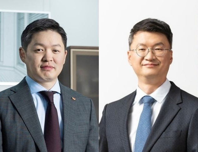 (왼쪽부터) 최성환 SK네트웍스 사업총괄 사장, 이호정 SK네트웍스 대표이사 사장. /사진=SK네트웍스