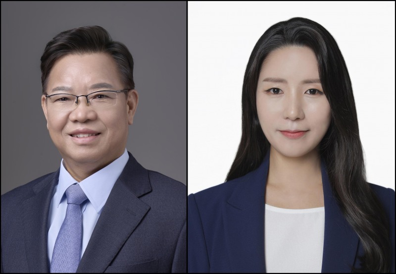 양동호 다선거구(가) 후보(왼쪽), 윤정회 다선거구(나) 후보./사진=중앙선관위원회