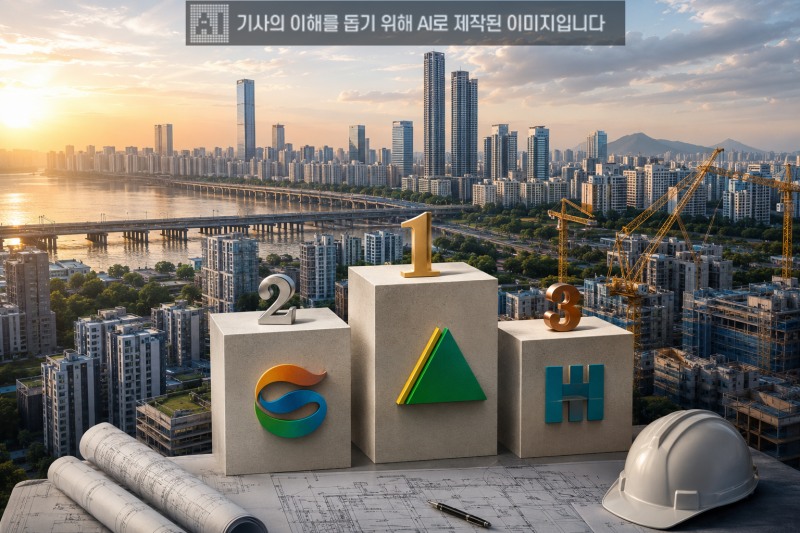 현대건설·GS건설·삼성물산, 도시정비사업 수주 실적 '빅3'./사진=AI생성