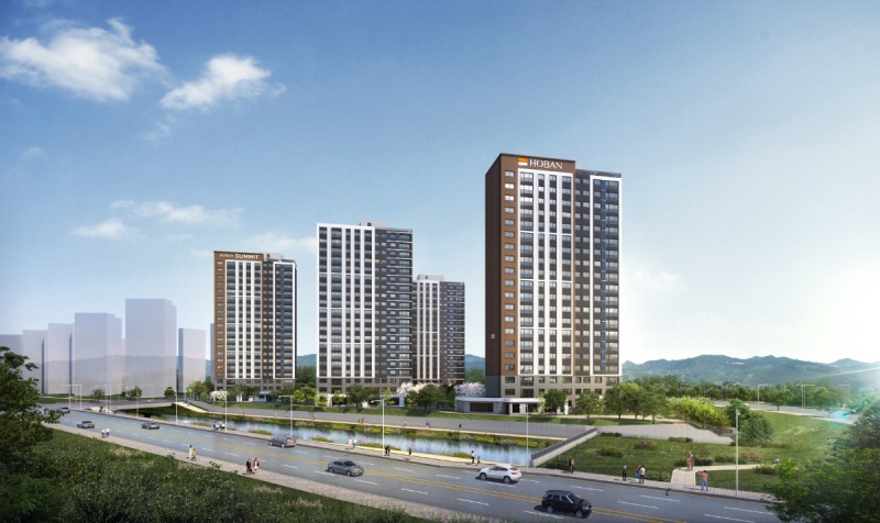 첨단3지구 A7블록 ‘호반써밋 첨단3지구’ 투시도./사진제공=호반건설