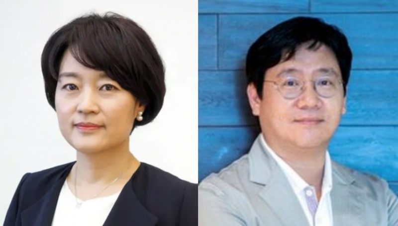 (왼쪽부터) 한성숙 국무총리 후보자, 최인혁 네이버 테크비즈니스부문 대표. /사진=중소벤처기업부, 네이버