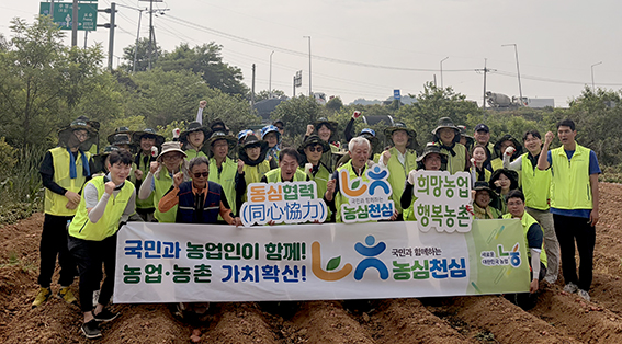 농협중앙회 수원시지부·수원원예농협, 영농철 농촌 일손돕기 전개