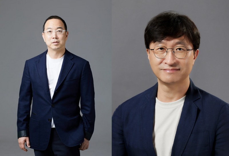 송병준 컴투스이사회 의장(왼쪽), 남재관 컴투스 대표. / 사진=컴투스