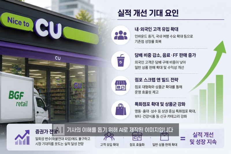 증권가가 BGF리테일의 2분기 실적이 시장 기대치를 웃돌것이라 전망했다. /사진=생성형AI