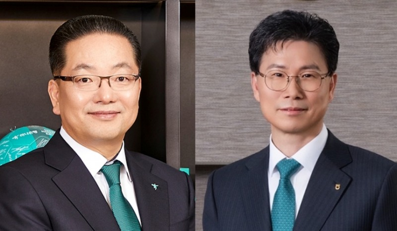 (왼쪽부터) 이호성 하나은행장, 강태영 NH농협은행장 / 사진=각 사