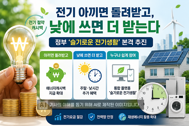 전기요금 아끼면 돌려받는 방법…7월 1일부터 '슬기로운 전기생활' 본격 시행