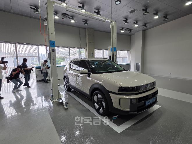 현대차 수원하이테크센터 수소차 전용 정비 공간. / 사진=김재훈 기자