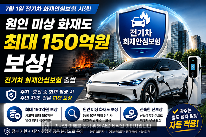 원인 몰라도 보상한다… 전기차 화재 최대 150억 원 보상 시대