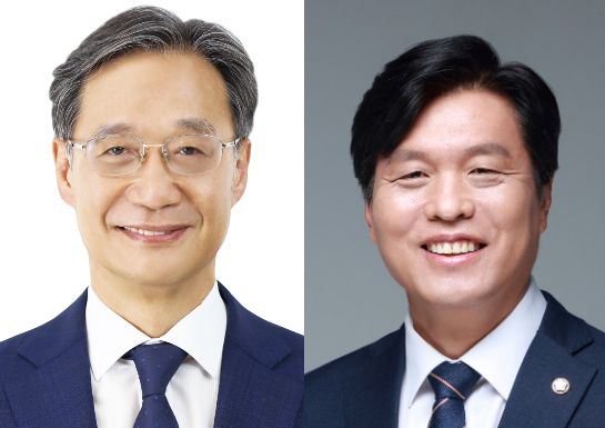 (왼쪽) 유동수 정무위원장, (오른쪽) 조승래 재경위원장 / 사진출처= 국회(2026.07.01 기준)