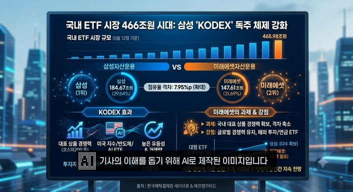 ETF 시장 커질수록 삼성 웃고…미래에셋은 점유율 확대 고민