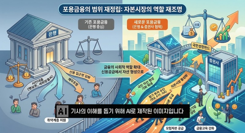 금융 접근성이 '신용 접근성'에서 '자산 형성 기회'로 확대되면서 포용금융의 범위 역시 재정립할 필요성이 제기된다.