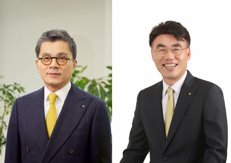 KB증권 강진두 대표이사(왼쪽), 이홍구 대표이사(오른쪽) / 사진제공= KB증권