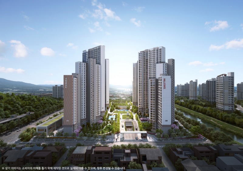 포레나힐스테이트 진주 투시도. /사진제공=한화 건설부문