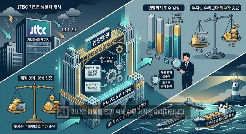 JTBC 회생이 던진 시험지…'채권 명가' 한양증권 리스크 관리 검증대