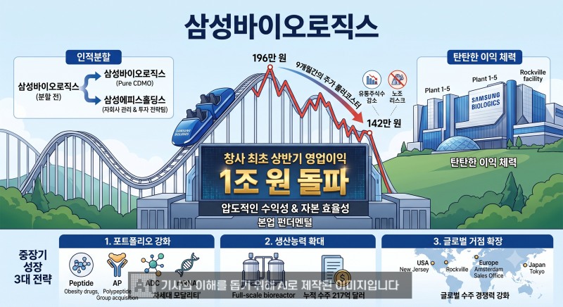 ‘인적분할’ 삼성바이오로직스, 롤러코스터 속 빛난 수익성