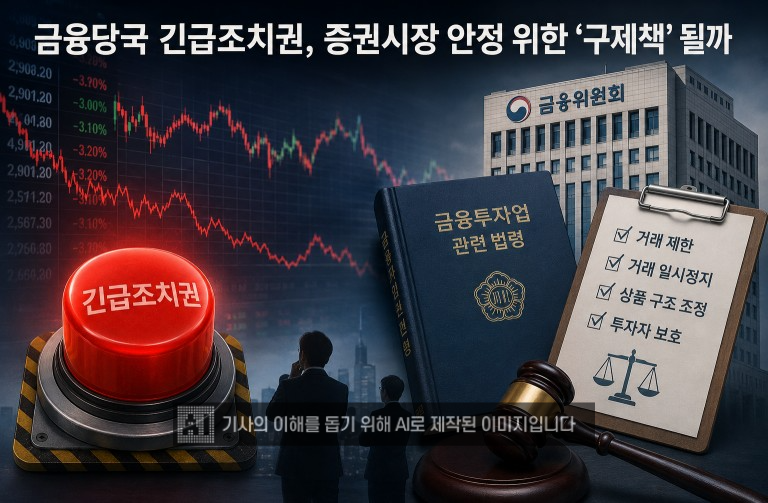 금융당국 긴급조치권, 증권시장 안정 위한 ‘구제책’ 될까