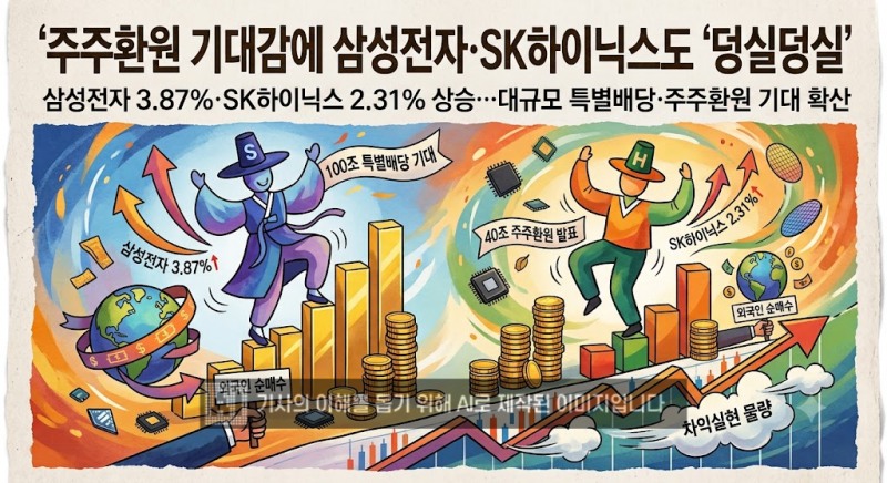 주주환원 기대감에 삼성전자·SK하이닉스도 ‘덩실덩실’