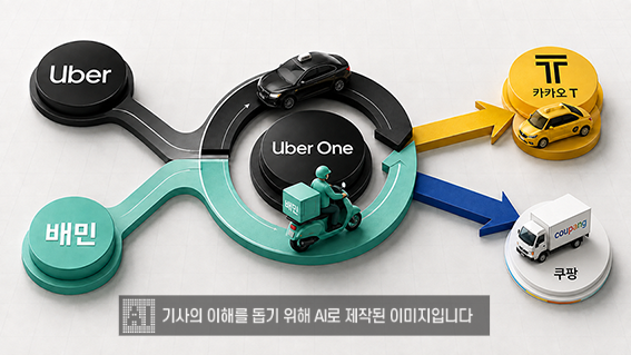 ▲ 우버가 최근 DH와 기업결합계약을 체결하고 공개매수에 나섰다. 이미지 = 생성형 AI