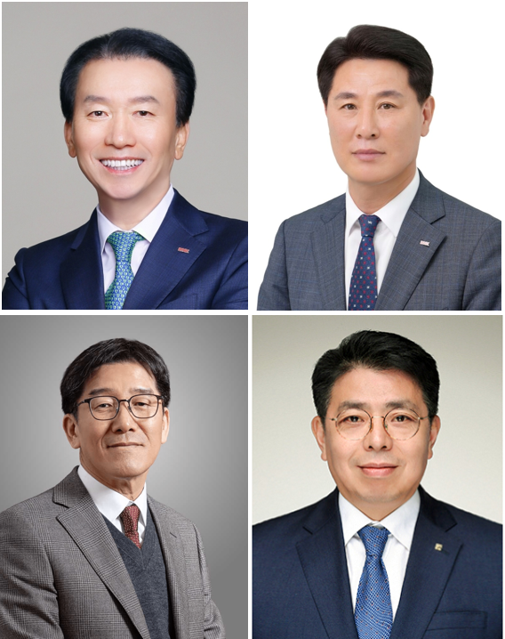 (왼쪽 위부터 시계방향) 김성주 BNK부산은행장, 김태한 BNK경남은행장, 박춘원 전북은행장, 정일선 광주은행장 / 사진제공 = 각 사