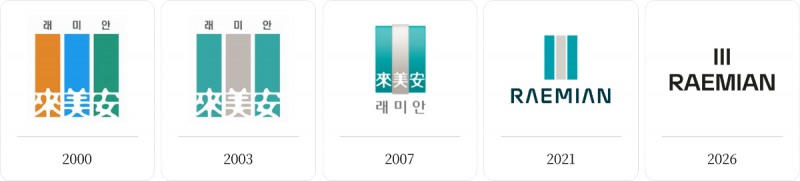 래미안 BI 변화 모습. /사진제공=삼성물산 건설부문