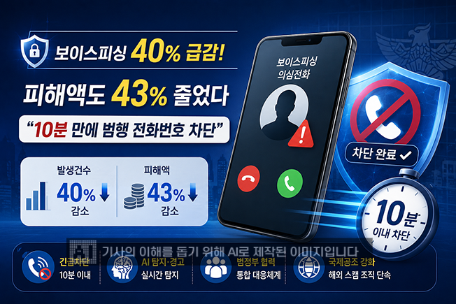 보이스피싱 1년 새 40% 급감…피해액도 43% 줄었다