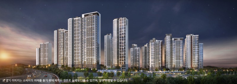 천안 아이파크 시티 3·4단지 투시도. /사진제공=IPARK현대산업개발