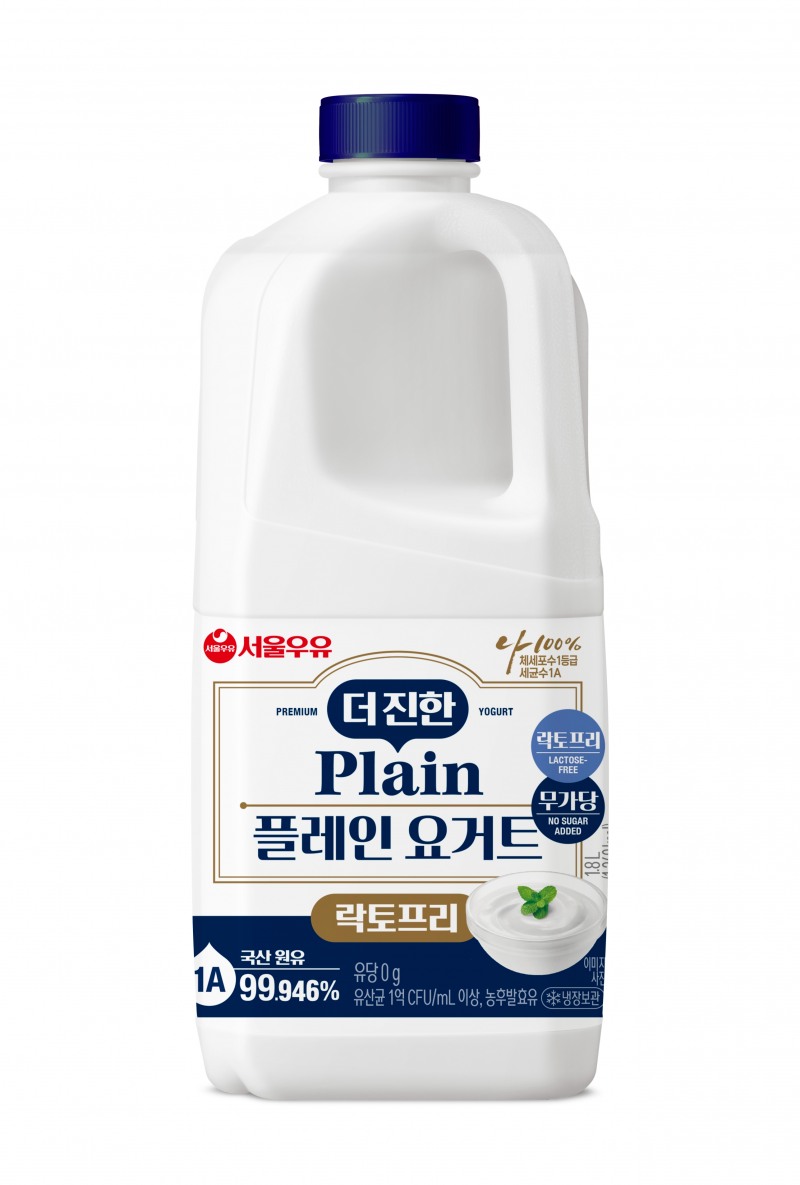'더 진한 플레인 요거트 락토프리(1.8L)'. /사진=서울우유협동조합