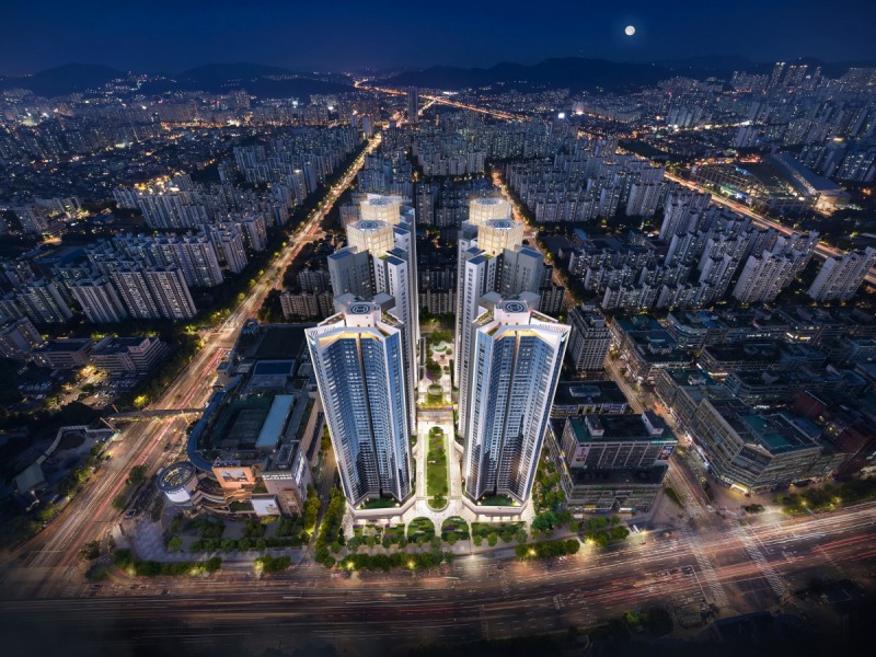 상동역 롯데캐슬 시그니처 조감도. /사진제공=롯데건설