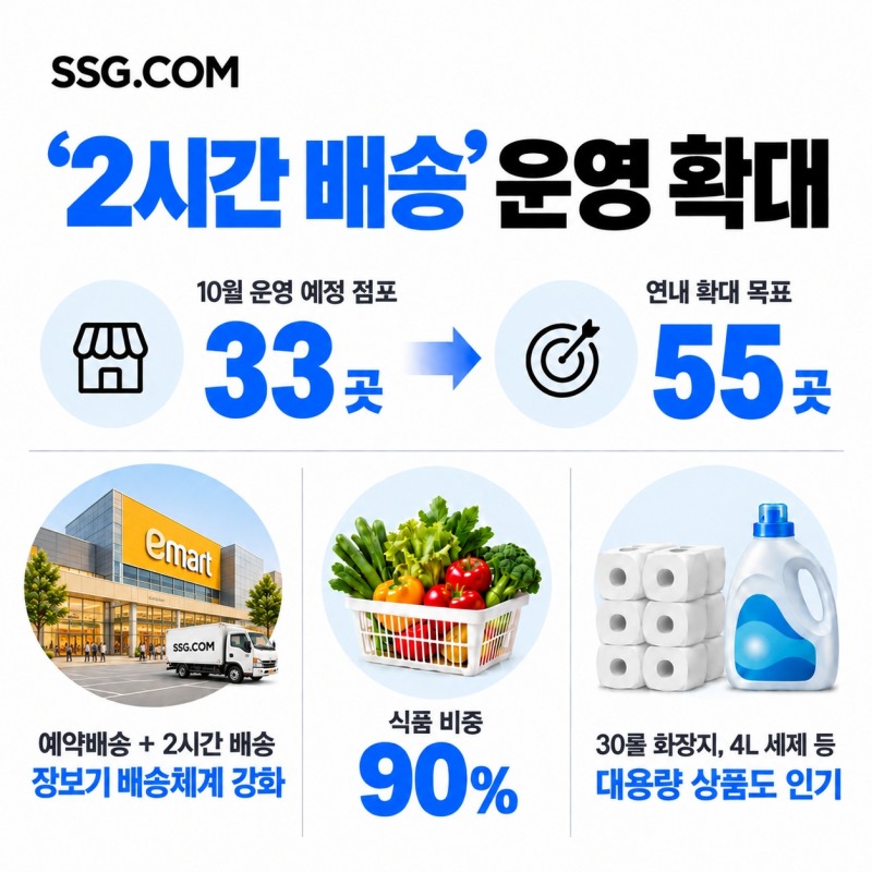 SSG닷컴이 연내 2시간 배송을 55곳으로 확대한다. /사진제공=SSG닷컴