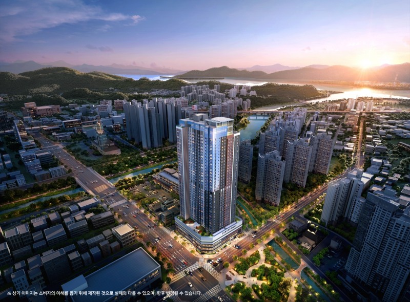남춘천 센트레빌 조감도. /사진제공=동부건설