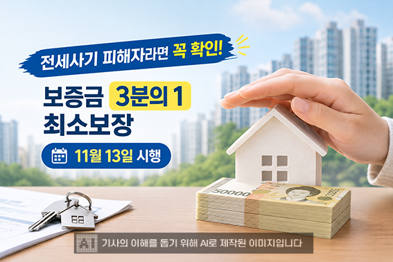 전세사기 피해자 보증금 최소 3분의 1 보장…11월 13일부터 시행