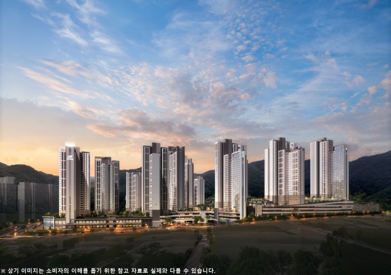 힐스테이트 거제시그니처 투시도. /사진제공=현대엔지니어링