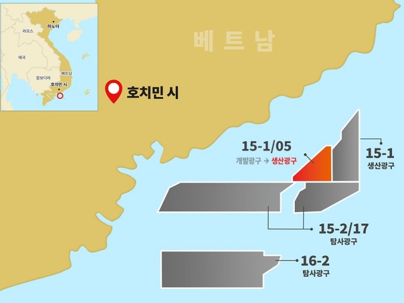 SK어스온, 베트남 15-1/05 광구서 첫 원유 생산…원유층 추가 발견