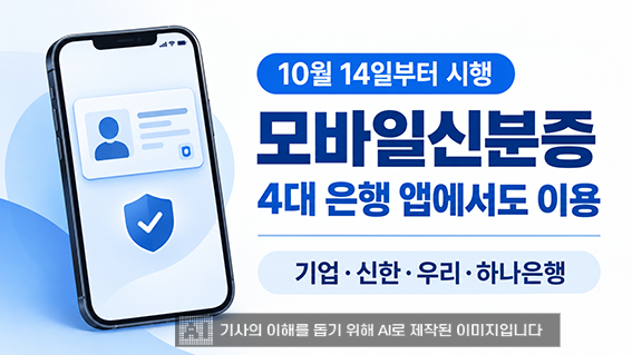 모바일신분증, 4대 은행 앱으로 확대…지갑 없는 일상 성큼