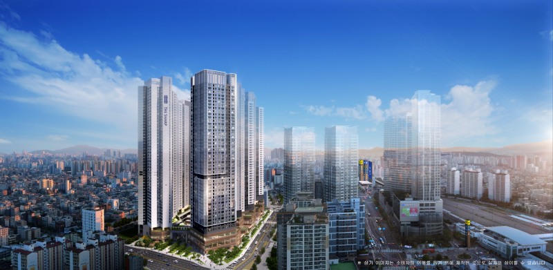 더샵 퍼스트월드 서울 오피스텔 투시도. /사진제공=포스코이앤씨