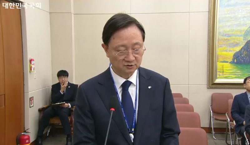 19일 열린 국회 정무위원회 국정감사에서 이찬진 금융감독원장이 발언하고 있다. / 사진=국회 의사중계시스템 갈무리