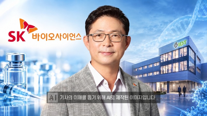 안재용 SK바이오사이언스 대표가 내년 3월 세 번째 임기 만료를 앞두고 연임 시험대에 올랐다. 엔데믹 후 찾아온 영업적자 고리를 끊고 인수합병(M&A)과 글로벌 3상 결실로 실적 반등을 이끌지가 핵심 관건이다. /이미지=생성형 AI