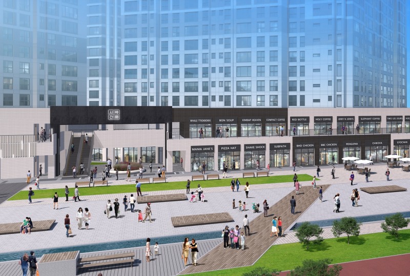 반도건설의 계양신도시 첫 라이프 스테이 몰 ‘시간(時間)’ AC3블록 전경. /사진제공=반도건설