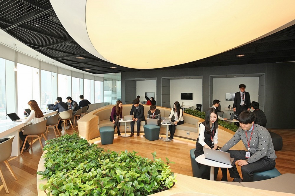 롯데월드타워 내 롯데물산 스마트 오피스 라운지