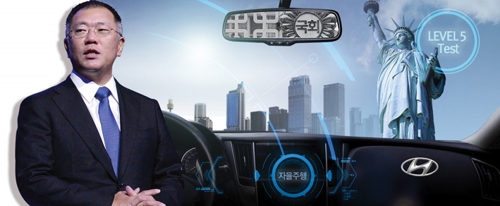 정의선 자율주행차 한국 포기 미국서 개발