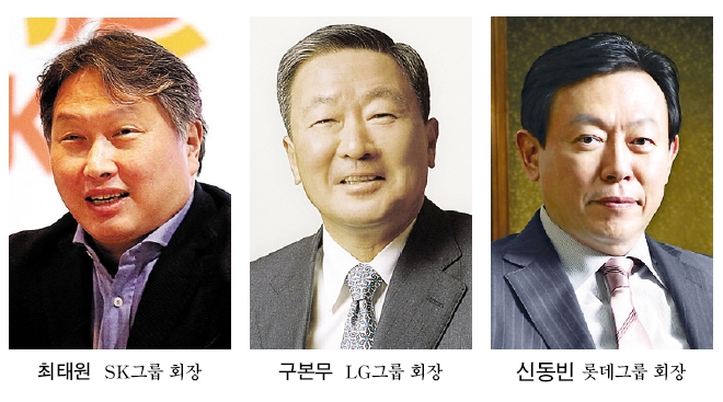 최태원 구본무 신동빈 ‘화학’ 큰효자