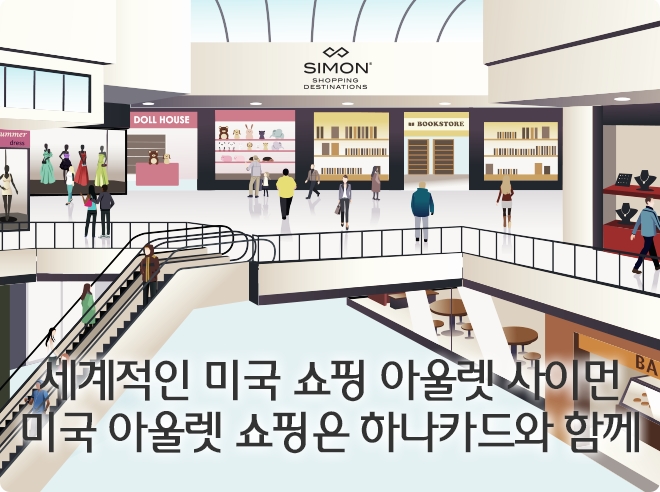 하나카드, 미국 사이먼 쇼핑센터와 제휴…할인 혜택 제공
