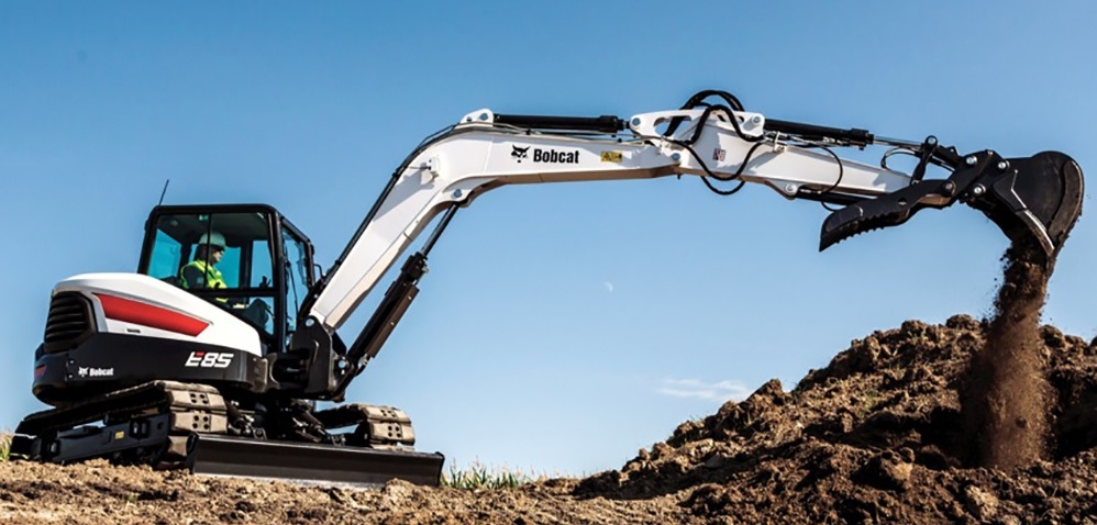 두산밥캣 미니굴삭기 E85. 출처 : 두산인프라코어.