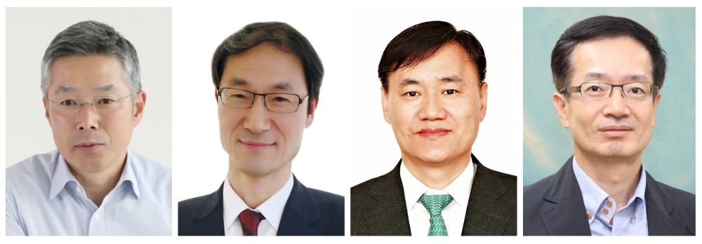 △김인회 사장, 박종욱 부사장, 박병삼 부사장, 전홍범 부사장