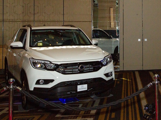 11월 29~30일 쌍용자동차가 호주 멜버른 크라운 메트로폴 호텔에서 열린 브랜드 론칭행사를 열었다. 사진은 렉스턴 스포츠(현지명 무쏘). 출처=쌍용차.