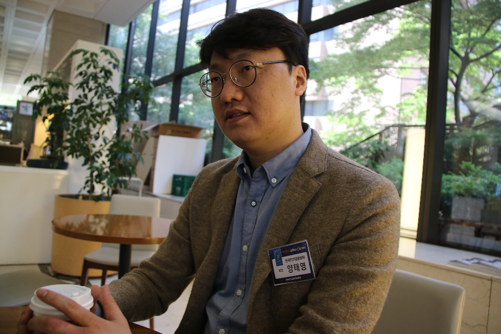 ●본지와 인터뷰 중인 양태영 한국P2P금융협회장/사진=한국금융신문