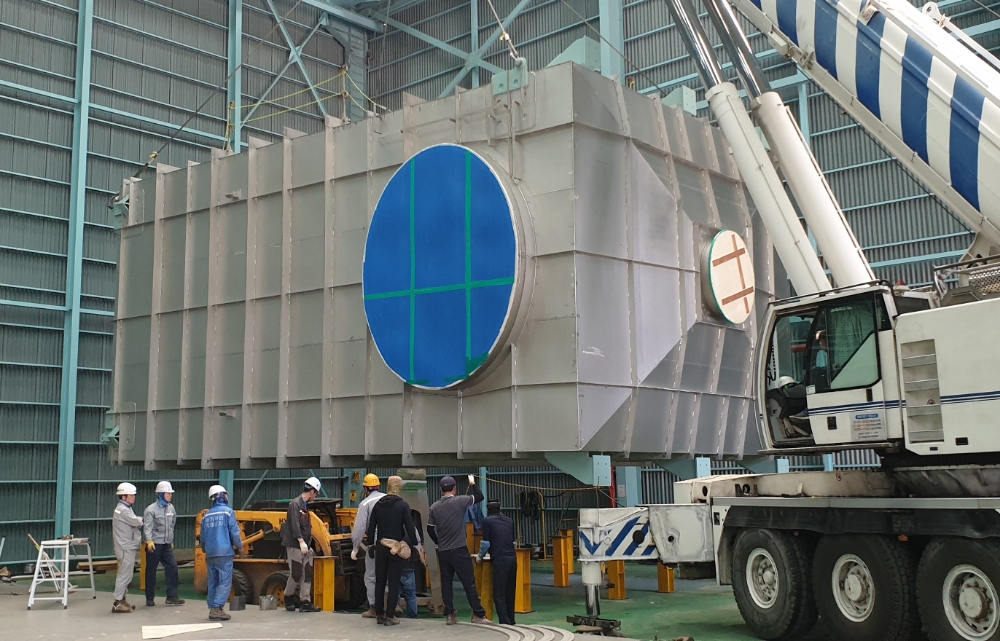 △선박용 탈황설비의 모습/사진=현대중공업파워시스템 제공