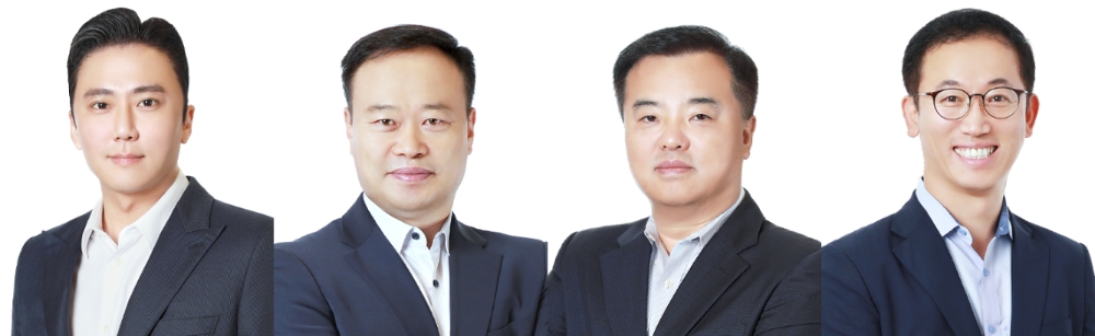 (왼쪽부터) 홍정혁 ㈜BGF 전무, 서유승 BGF리테일 전무, 송지택 BGF리테일 전무, 정준흠 BGF리테일 상무. /사진제공=BGF