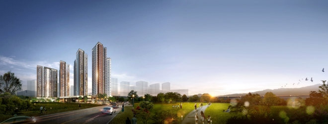 DMC 금호 리첸시아 투시도. /사진=금호산업.