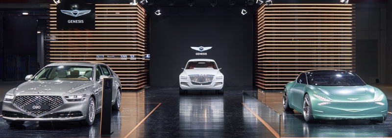 △ ‘제2회 중국 국제 수입박람회’에 참가한 제네시스 부스 전경. /사진=현대자동차그룹
